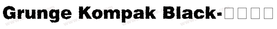 Grunge Kompak Black字体转换